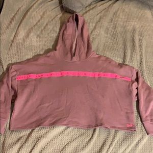 long sleeve crop top sweatshirt